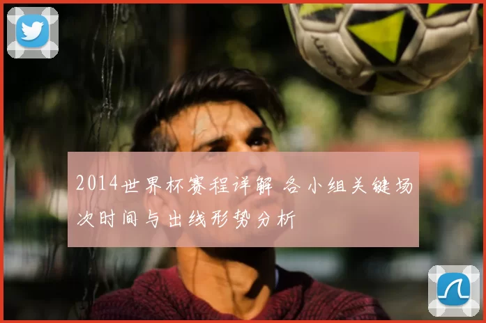 2014世界杯赛程详解 各小组关键场次时间与出线形势分析
